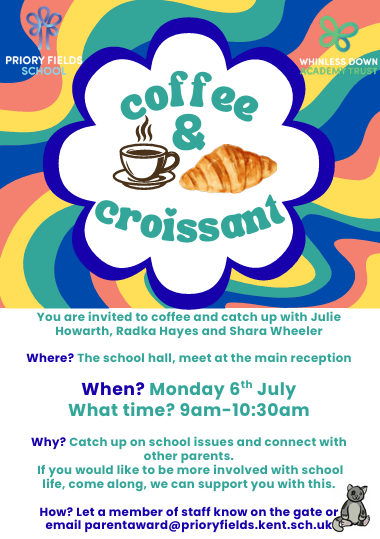 Coffee & Croissant Poster, all text on poster is included above on the page.