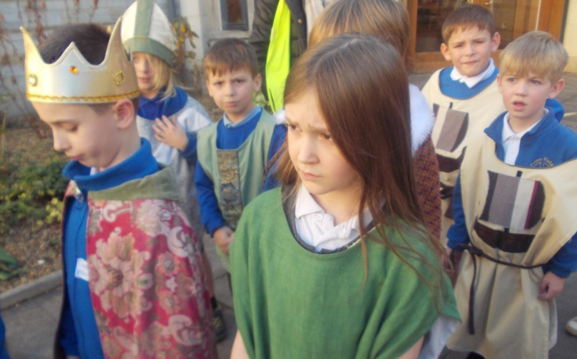 Photo of children at Canterbury Cathedral