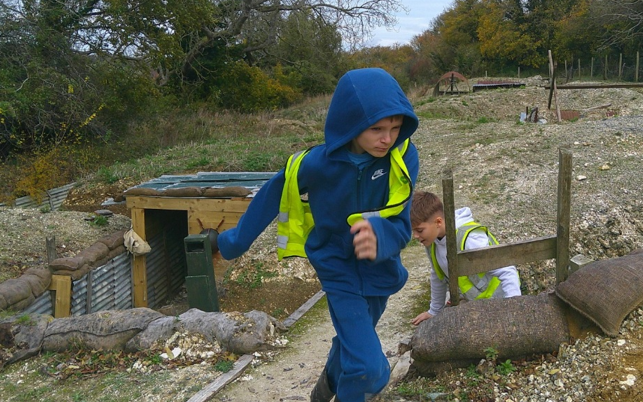 Photo of children at Hawthorne Trenches