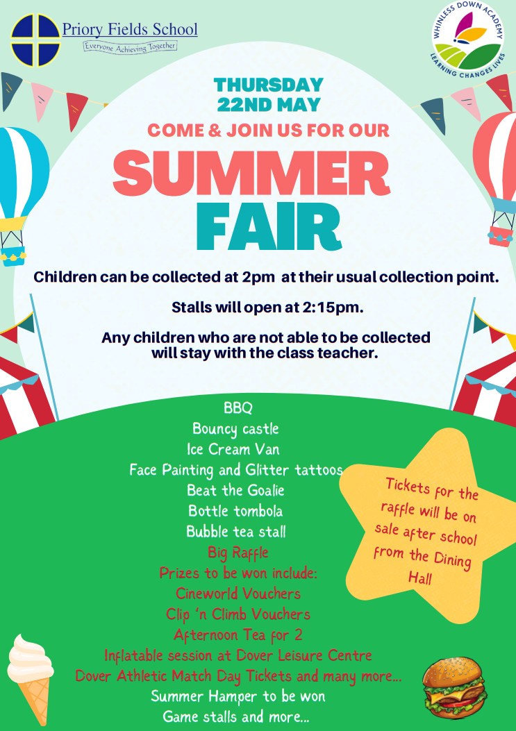 Summer Fair Flyer, Text Version available below