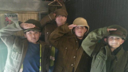 Photo of children dressed up at Hawthorne Trenches