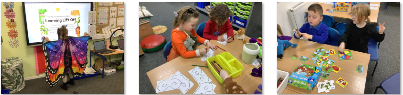 Photos of animals themed Learning Lift Off