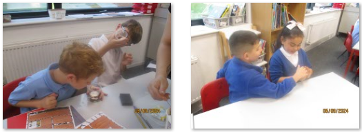 Photos of rocks experiment