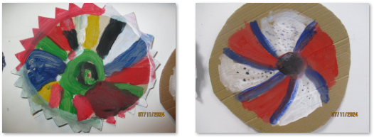 Photos of children's Saxon shields