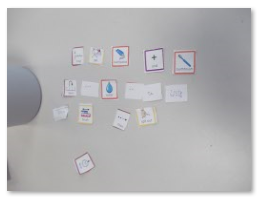 Photos of children's English work