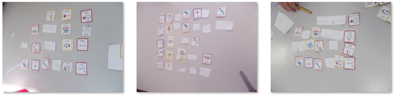 Photos of children's English work