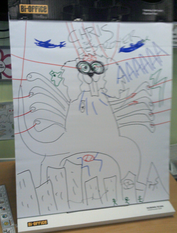 Photo of  author visit