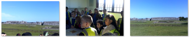 Photo of children at Richborogh Fort