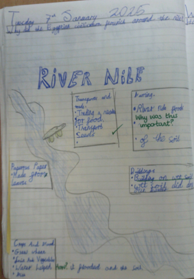 Photo of children's river Nile work