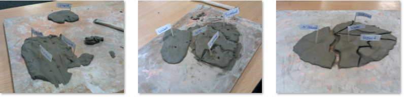 Photos of children's clay UK models