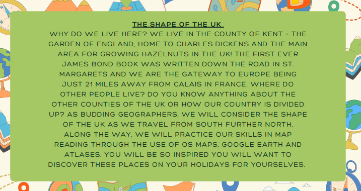 Shape of the UK info graphic