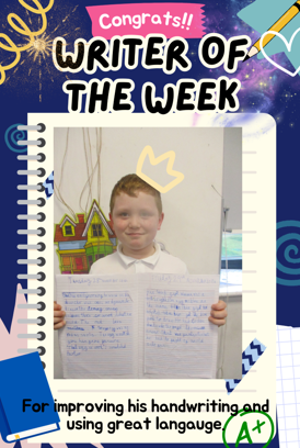 Photo of writer of the week