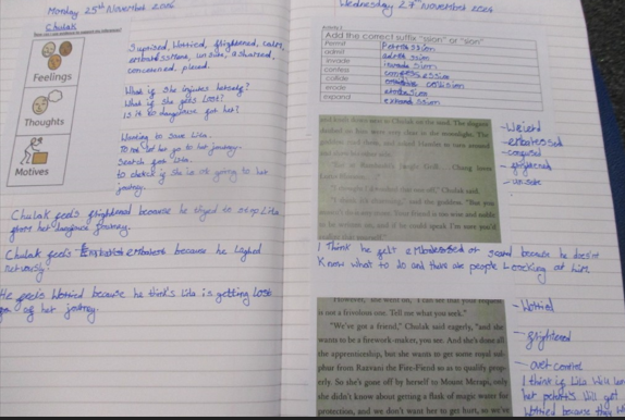 Photo of English work