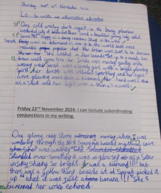 Photo of English work