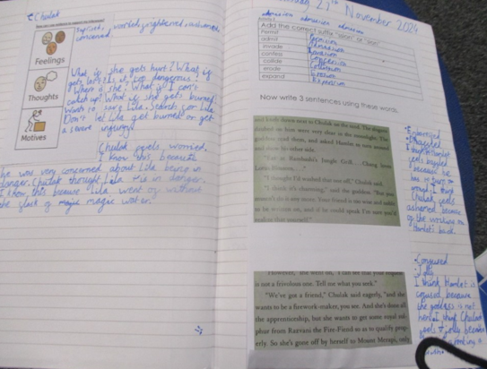 Photo of English work