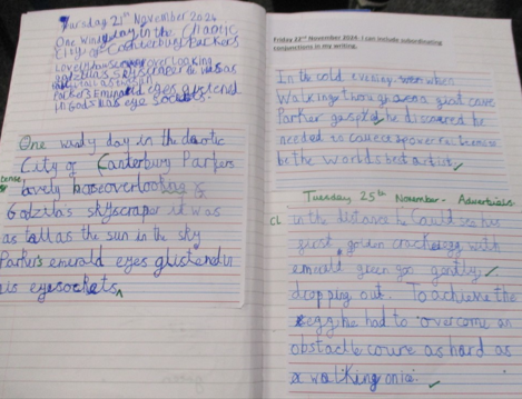 Photo of English work