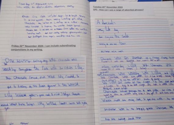 Photo of English work