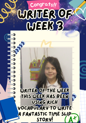 Photo of Writer of the Week