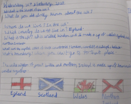 Photo of children's UK work