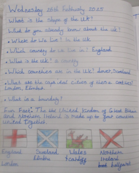 Photo of children's UK work