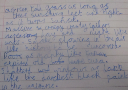 Photo of English work