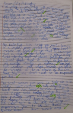 Photos of English work
