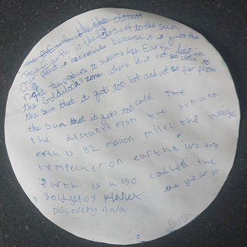 Photo of children's topic work
