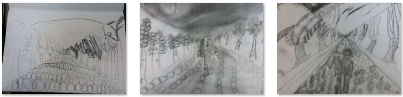 Photos of children's drawings
