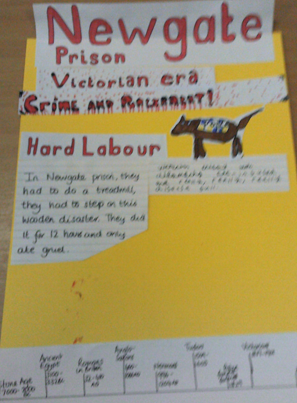 Photos of children's crime and punishment posters