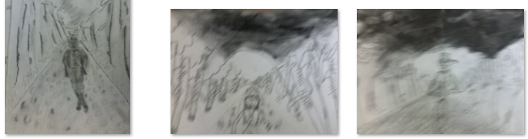 Photos of children's drawings