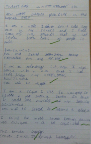 Photos of children's Roman punishments work