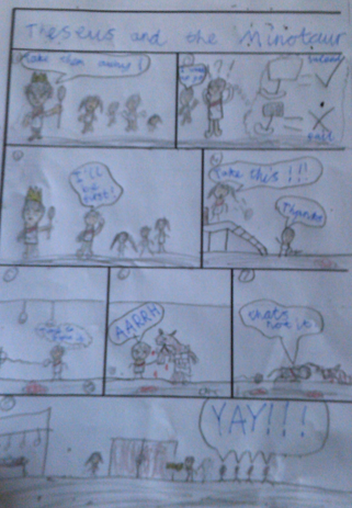 Photo of children's English work