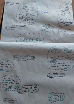 Photos of children's English work