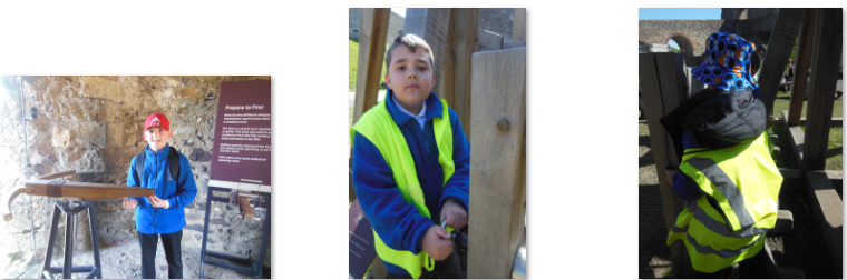 Photos of children at Dover Castle