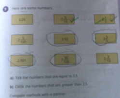 Photo of maths work