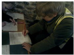 Photo of child drawing at Caslte