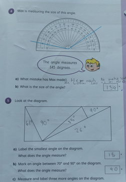 Photo of children's maths work