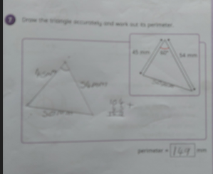 Photo of children's maths work