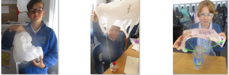 Photos of egg drop challenge