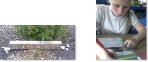 Photo of code breaking work