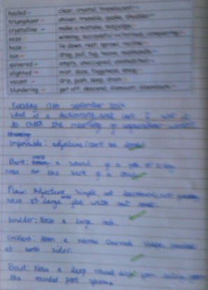 Photo of English work