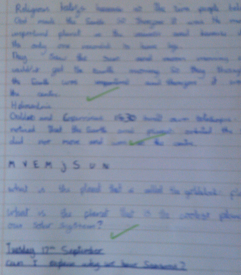 Photo of English work