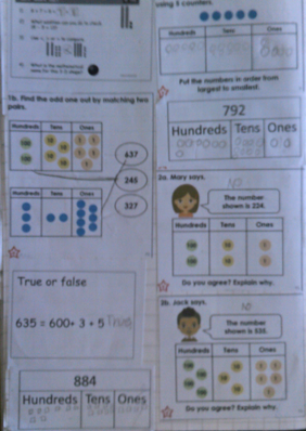 Photo of maths work