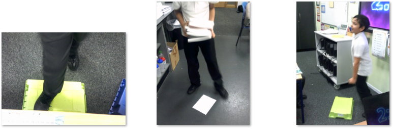 Photos of children's Crime and Punishment roleplay