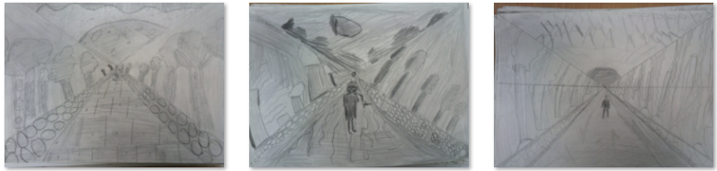 Photos of children's art work