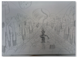 Photos of children's art work