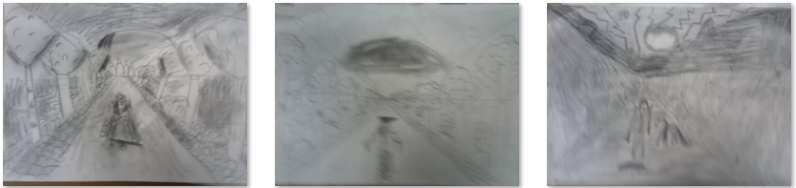 Photos of children's art work