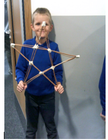 Photos of children making lanterns