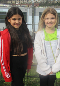 Photo of children dressed up and dancing for Red Nose Day