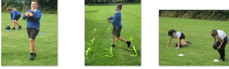 Photos of children's fitness sessions